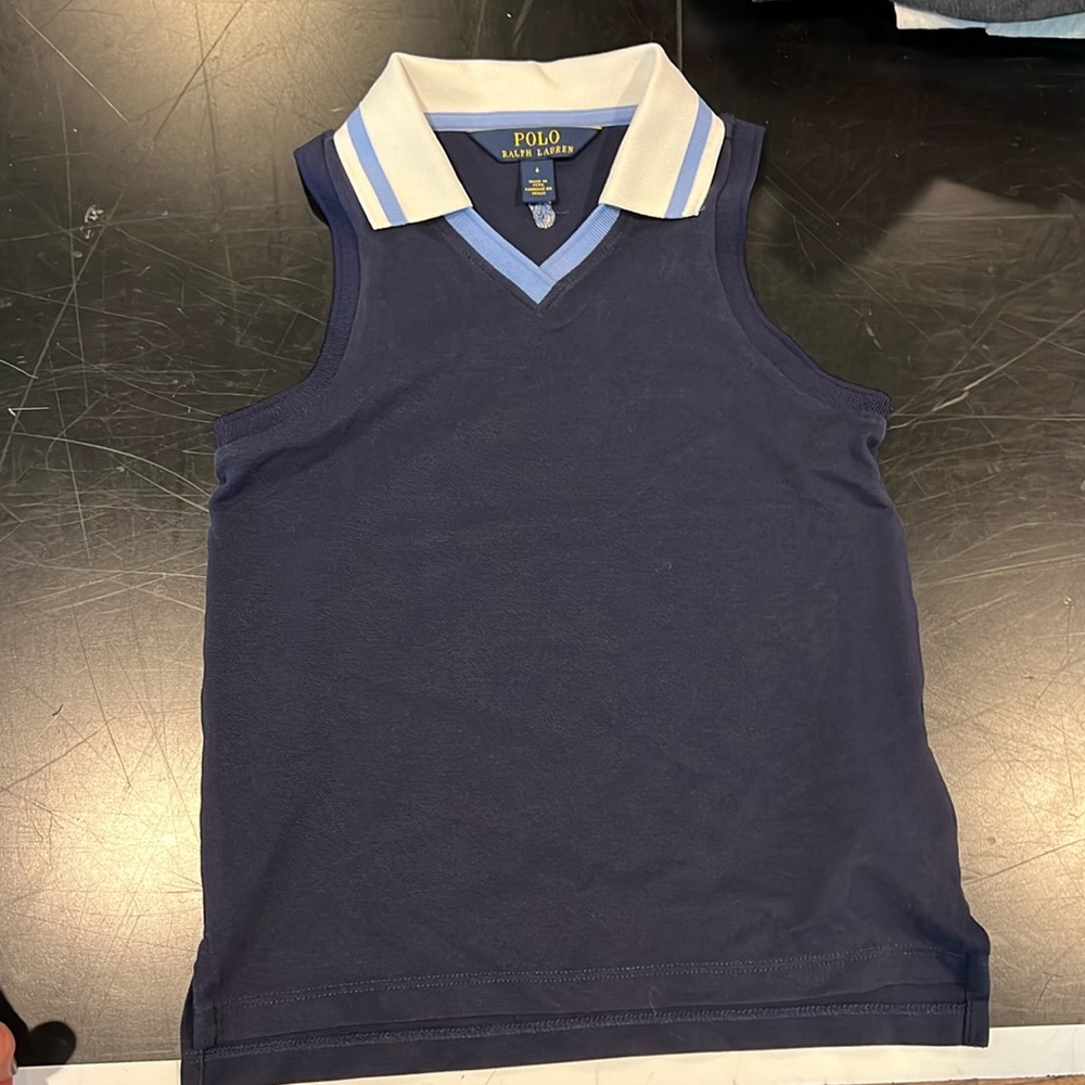 Girls Ralph Lauren golf polo, size 6